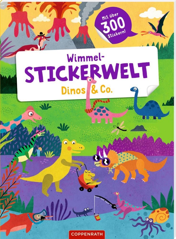 Die Spiegelburg Wimmel - Stickerwelt Dinos & Co. - Sausebrause Shop