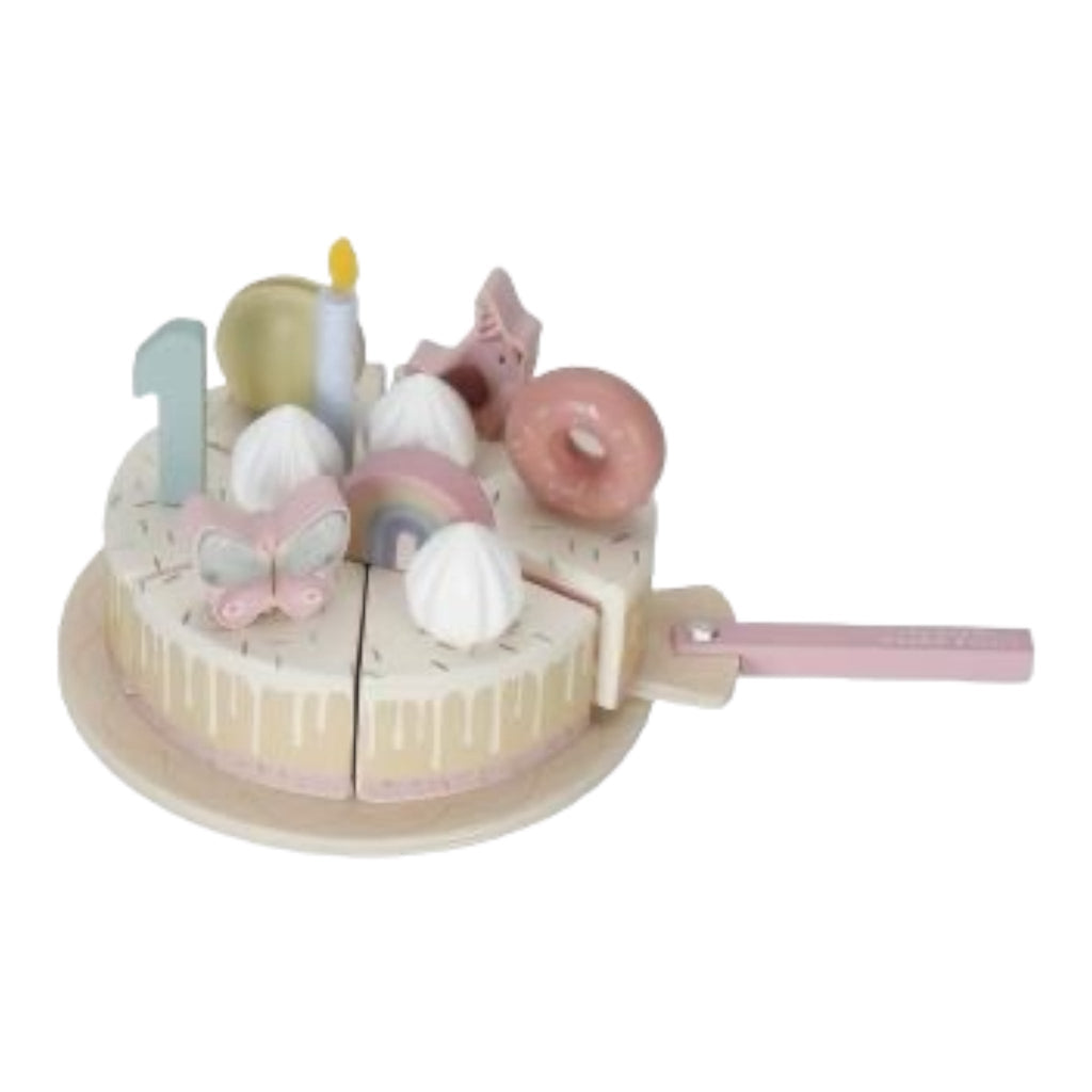 Little Dutch Geburtstagskuchen aus Holz Pink - Sausebrause Shop