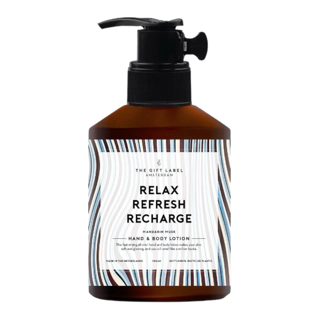 The Gift Label Hand & Bodylotion 200 ml Relax Refresh Recharge - Sausebrause Shop